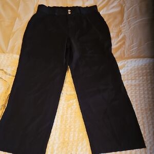 Black High Waisted Wide Leg Pants Xl